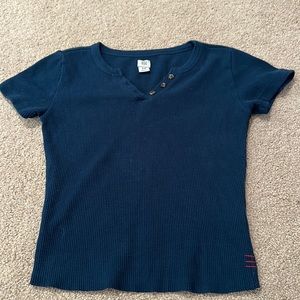 navy blue top from BDG